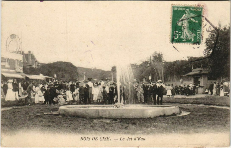 Carte postale ancienne Bois-De-Cise Jet d'Eau