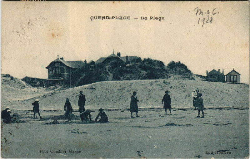 Carte postale ancienne Quend-Plage La Plage à Quend