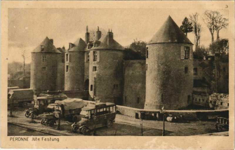 Carte postale ancienne Peronne Le Chateau Alle Festung