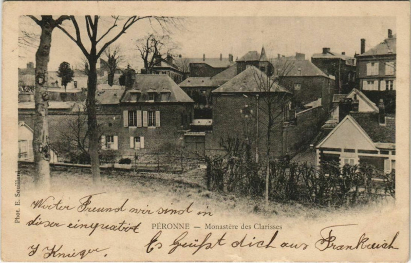 Carte postale ancienne Peronne Monastere des Clarisses