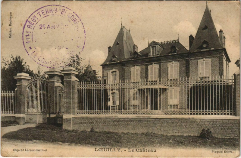 Carte postale ancienne Loeully Le Chateau à Y