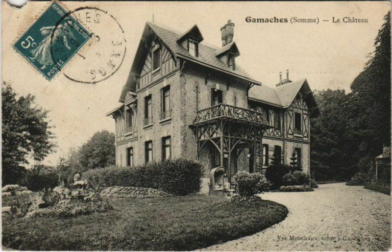 Carte postale ancienne Gamaches Le Chateau à Gamaches