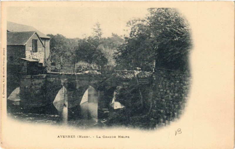 Carte postale ancienne Avesnes - La Grande Heupe à Esnes