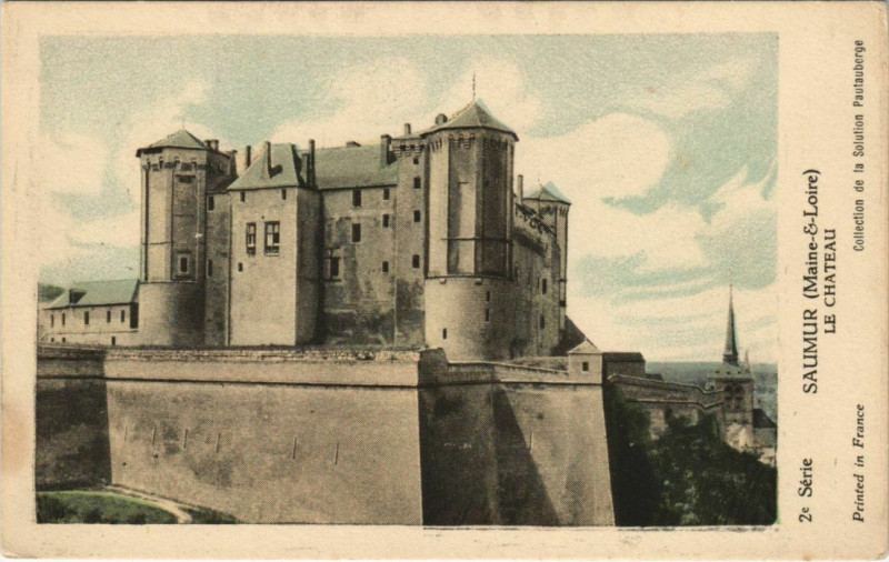 Carte postale ancienne Saumur Le Chateau France à Saumur