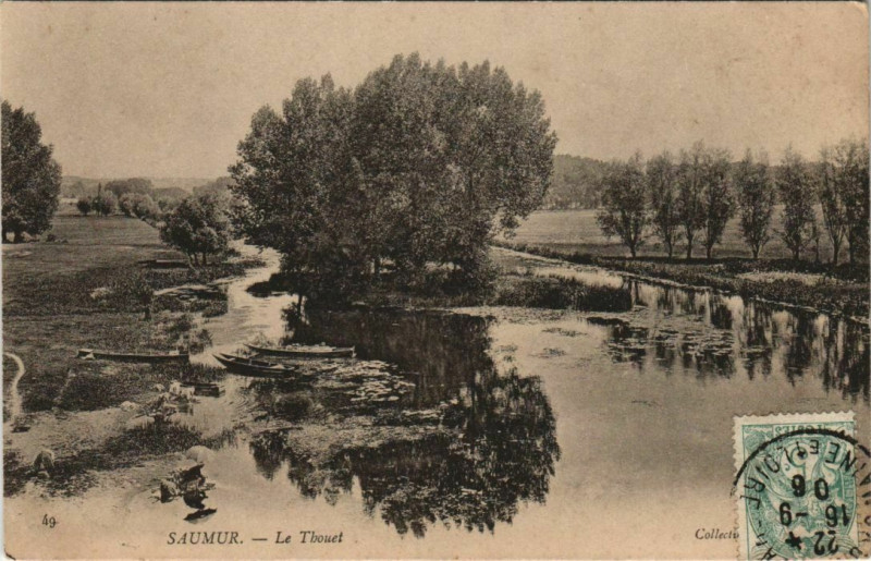 Carte postale ancienne Saumur Le Thouet France à Saumur