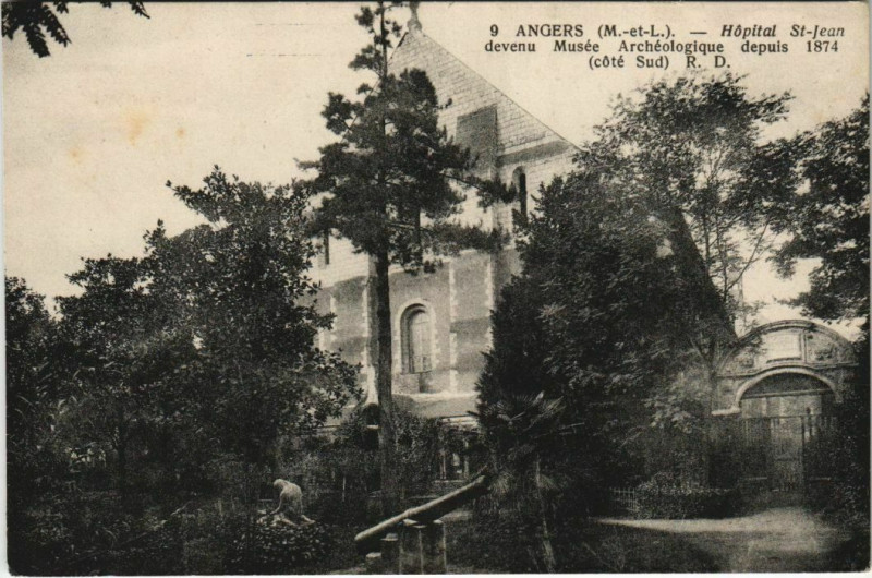 Carte postale ancienne Angers Hopital Saint-Jean France à Angers