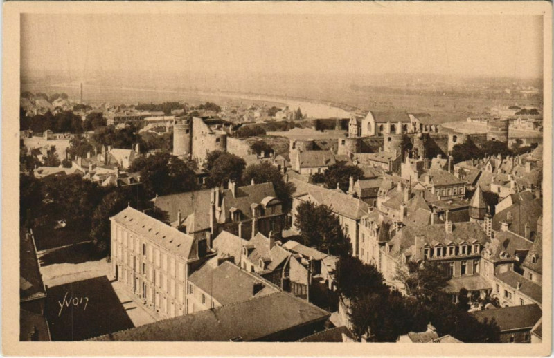 Carte postale ancienne Angers vue generale France à Angers