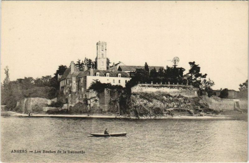 Carte postale ancienne Angers LesRochers de la Baumette France à Angers