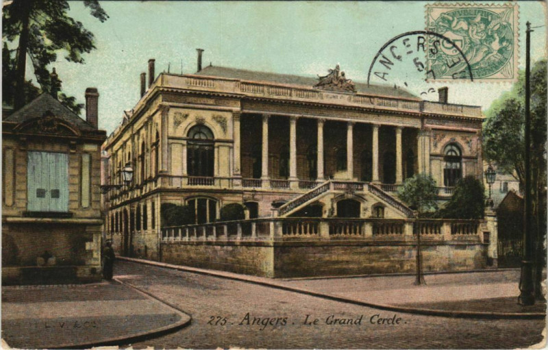 Carte postale ancienne Angers Grande Cercle France à Angers