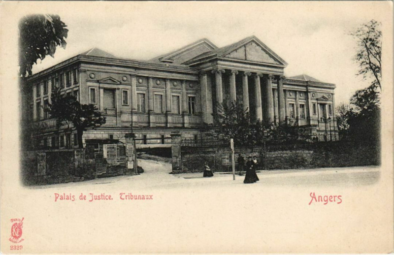 Carte postale ancienne Angers Palais de Justice France à Angers