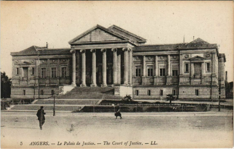 Carte postale ancienne Angers Palais de Justice France à Angers