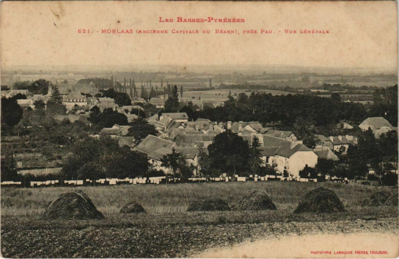 Carte postale ancienne Morlaas pres Pau, Vue Generale France à Pau
