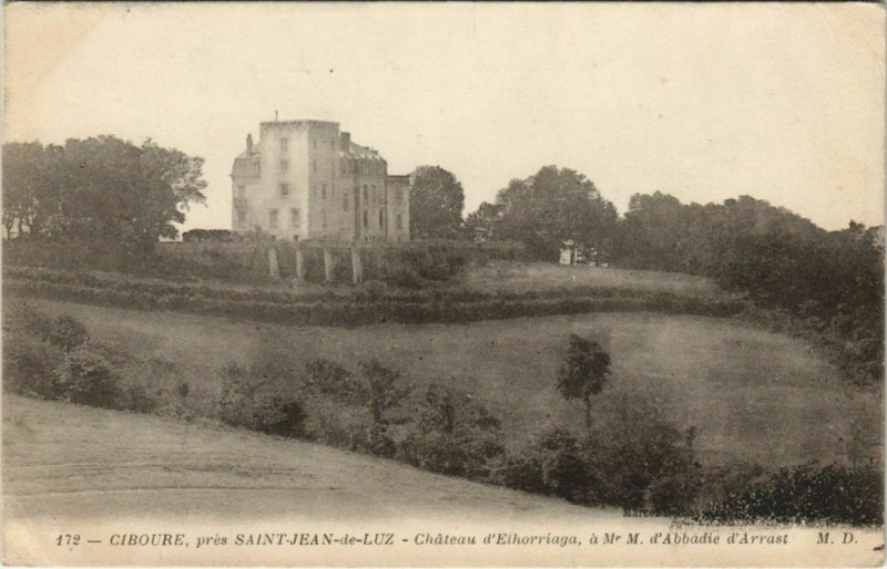 Carte postale ancienne Ciboure Chateau d'Elhorriaga France à Ciboure