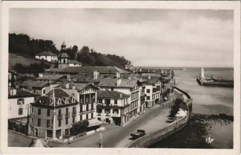 Carte postale ancienne Ciboure Vue Generale France à Ciboure