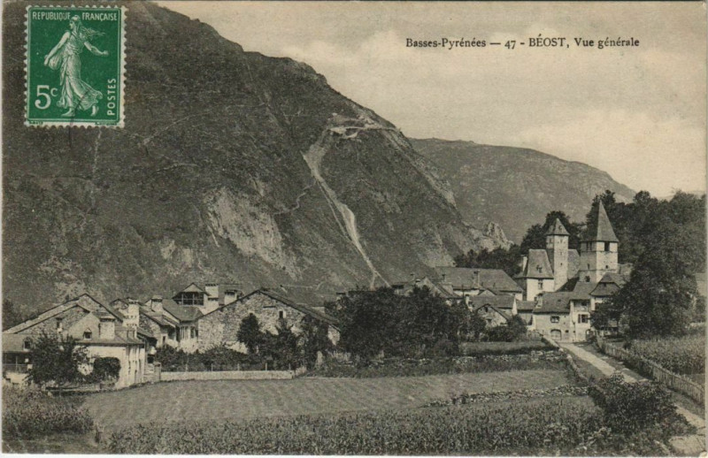 Carte postale ancienne Beost Vue Generale France