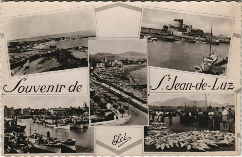 Carte postale ancienne Saint Jean de Luz Souvenir France à Saint-Jean-de-Luz