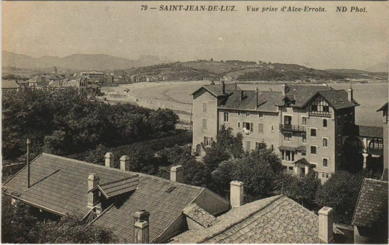 Carte postale ancienne Saint Jean de Luz Vue prise d'Aice-Errota France à Saint-Jean-de-Luz