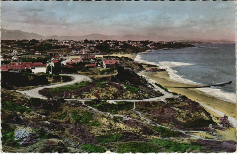 Carte postale ancienne Saint Jean de Luz Vue Generale de la Plage France à Saint-Jean-de-Luz