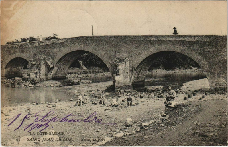 Carte postale ancienne Saint Jean de Luz Socoa, le Port France à Saint-Jean-de-Luz