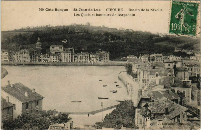 Carte postale ancienne Saint Jean de Luz Bassin de la Nivelle France à Saint-Jean-de-Luz