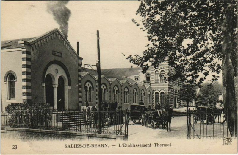 Carte postale ancienne Salies de Bearn L'Etablissement Thermal France
