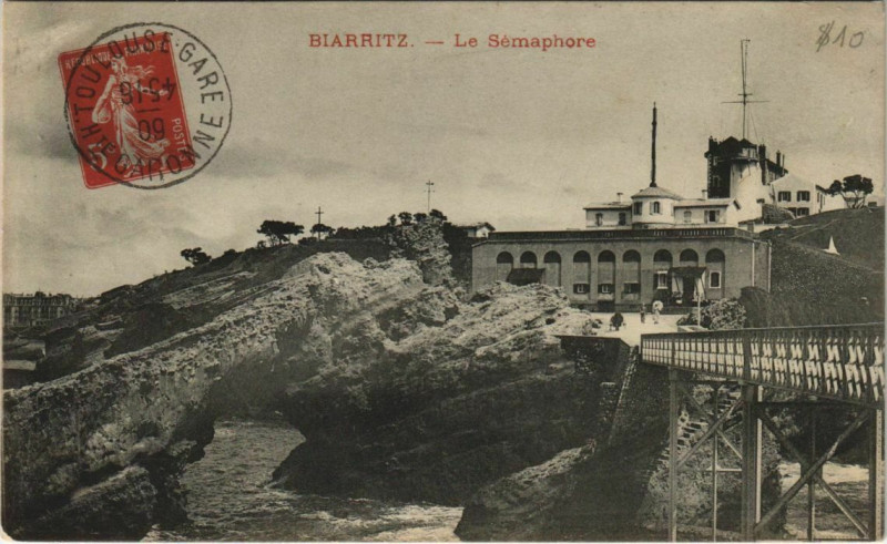 Carte postale ancienne Biarritz Le Semaphore France à Biarritz
