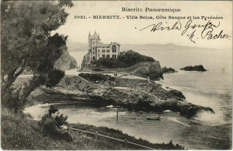 Carte postale ancienne Biarritz Villa Belza France à Biarritz