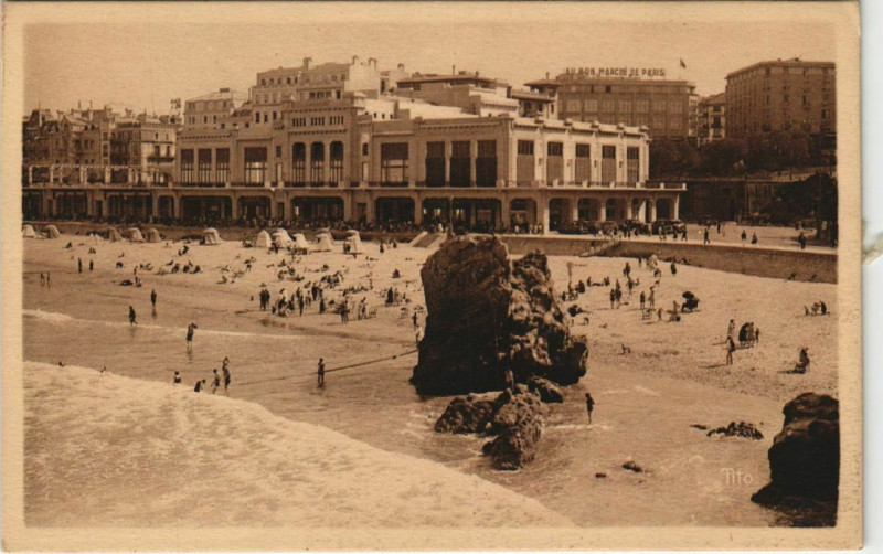 Carte postale ancienne Biarritz Casino Municipal France à Biarritz