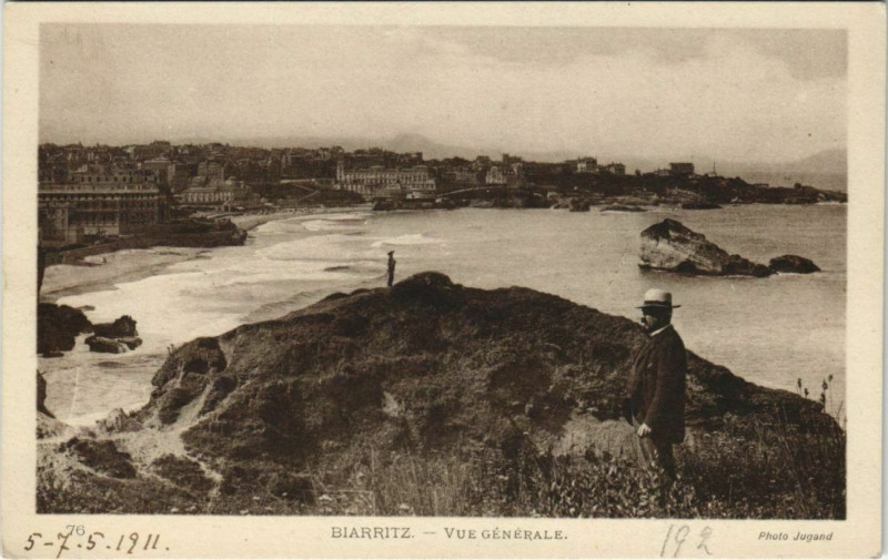 Carte postale ancienne Biarritz vue generale France à Biarritz