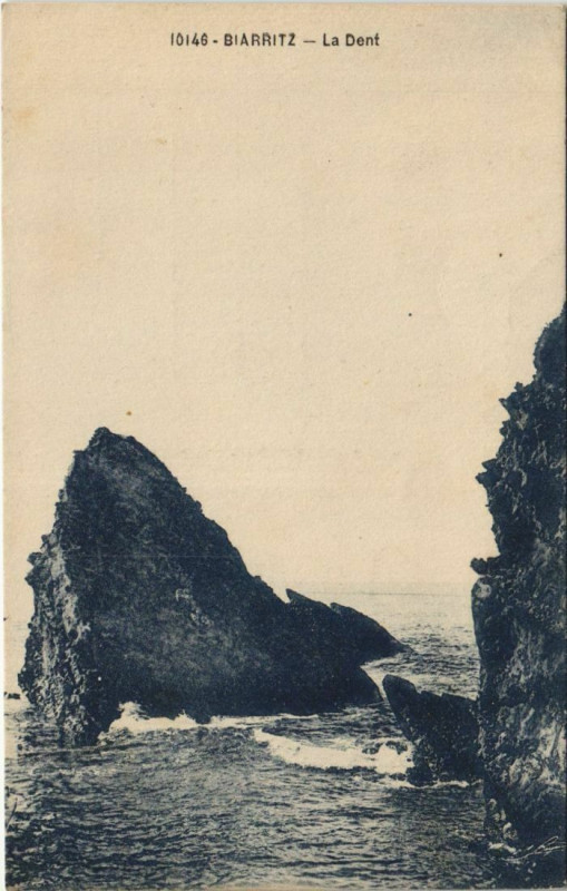 Carte postale ancienne Biarritz La Dent France à Biarritz