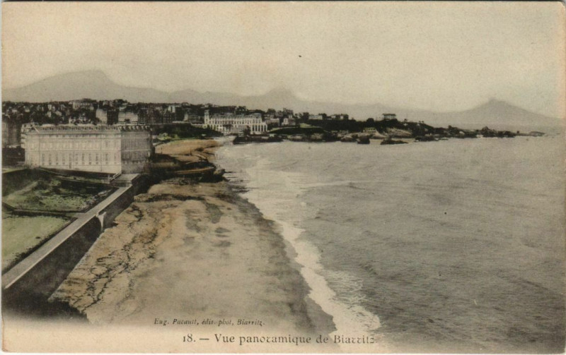 Carte postale ancienne Biarritz vue panoramique France à Biarritz