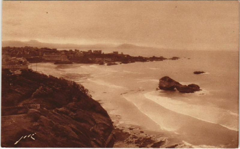 Carte postale ancienne Biarritz panorama France à Biarritz