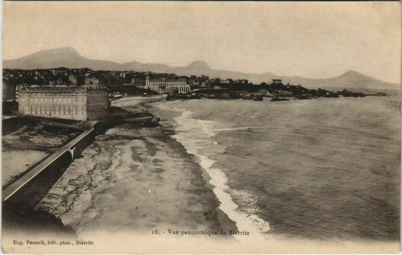 Carte postale ancienne Biarritz vue panoramique France à Biarritz