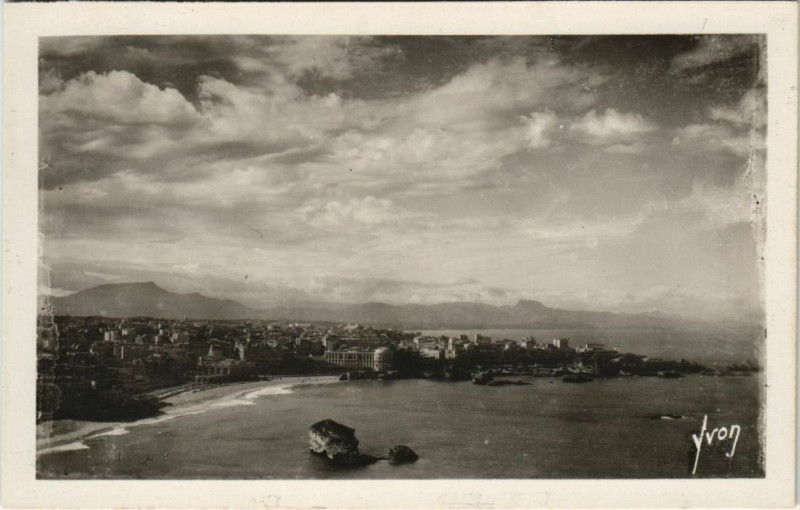 Carte postale ancienne Biarritz vue generale France à Biarritz