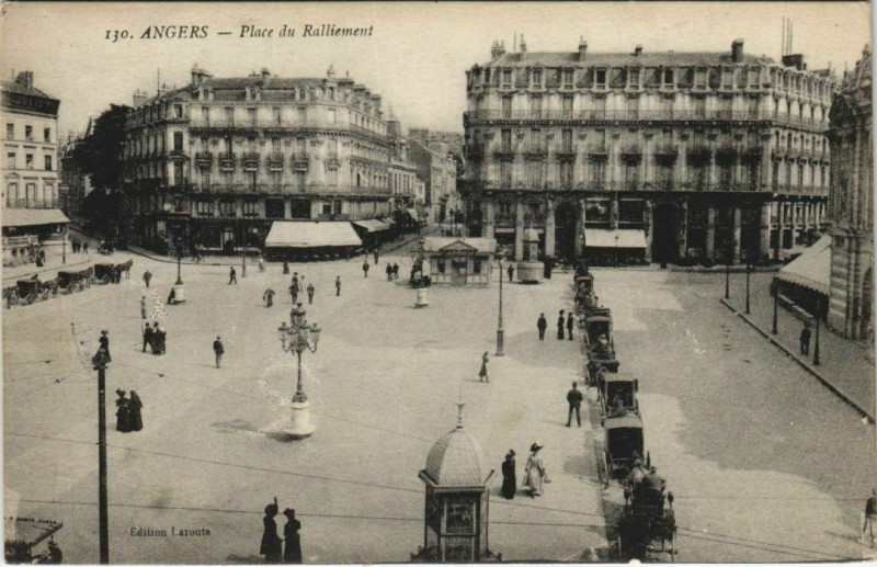 Carte postale ancienne Angers Place du Ralliement France à Angers