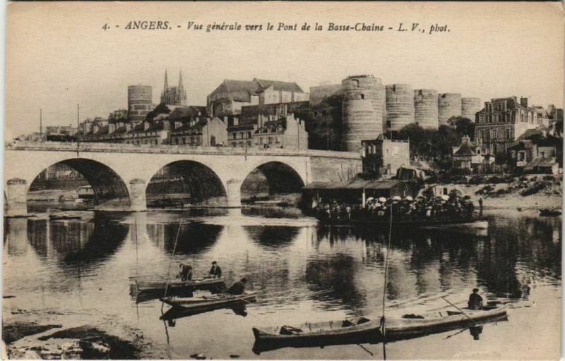 Carte postale ancienne Angers vue generale France à Angers