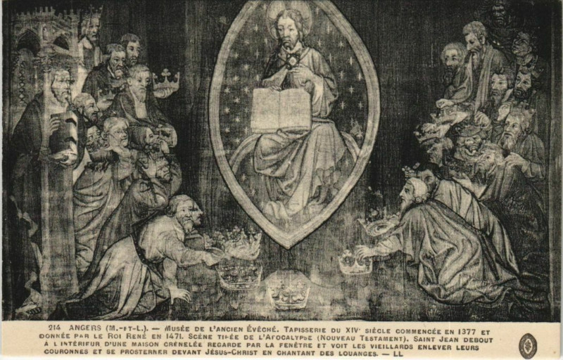 Carte postale ancienne Angers Musee de l'Ancien Eveche, Tapisserie France à Angers