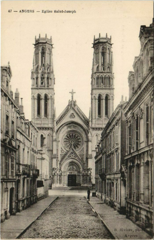 Carte postale ancienne Angers Eglise Saint-Joseph France à Angers