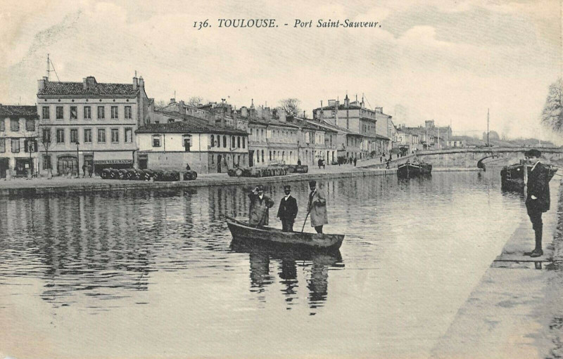 Carte postale ancienne Touloue Port Saint Sauveur à Saint-Sauveur