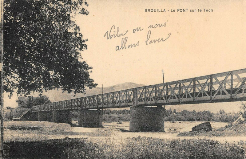 Carte postale ancienne Brouilla Le Pont à Brouilla
