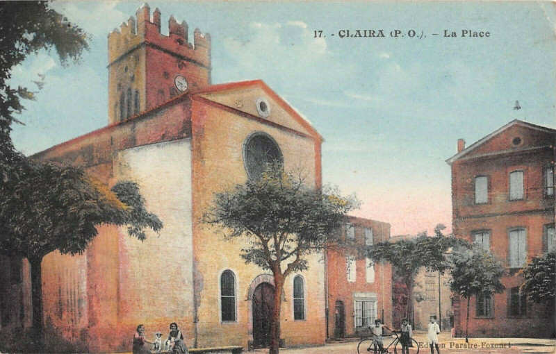 Carte postale ancienne Claira La Place à Claira