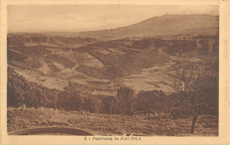 Carte postale ancienne Panorama Vu D'Al Sola (cliché rare