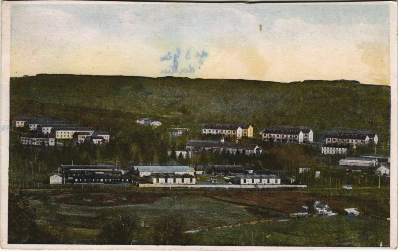 Carte postale ancienne La Courtine Camp - Mess des Officiers - Casernes Regiment C à La Courtine