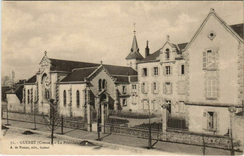 Carte postale ancienne Gueret La Providence