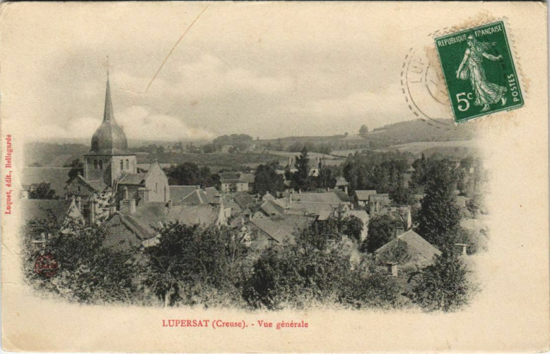 Carte postale ancienne Lupersat Vue Generale à Lupersat