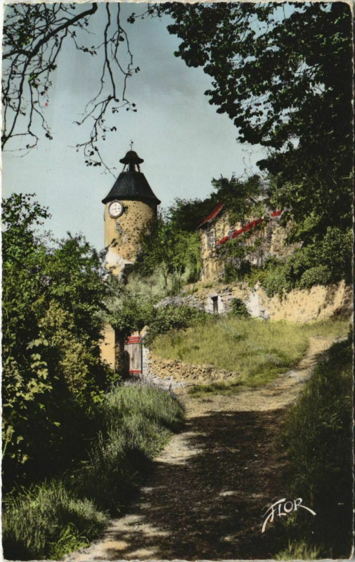 Carte postale ancienne Aubusson Tour de l'Horloge à Aubusson