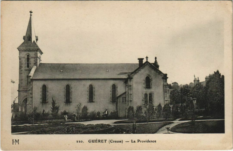 Carte postale ancienne Gueret La Providence