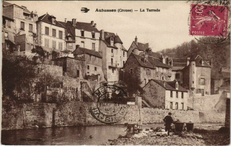 Carte postale ancienne Aubusson La Terrade à Aubusson