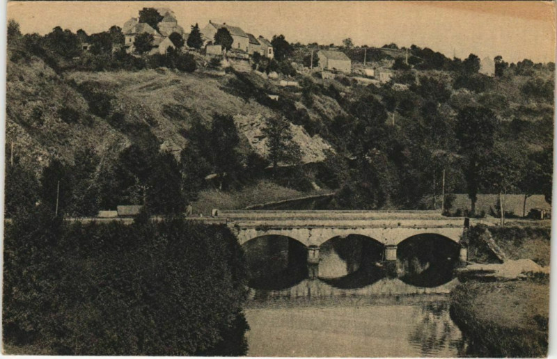 Carte postale ancienne Glenic Bord de la Creuse