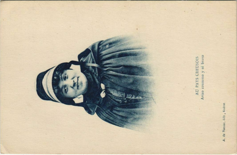 Carte postale ancienne Au Pays Creusois - Femme - Type